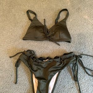 Pacsun green bikini set